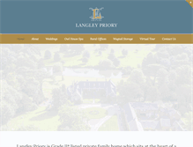 Tablet Screenshot of langleypriory.com